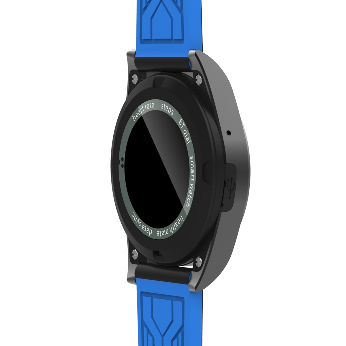 NO.1 G6 SMART WATCH BLUETOOTH 4 HEART RATE BLACK TPU STRAP/STEEL BAND