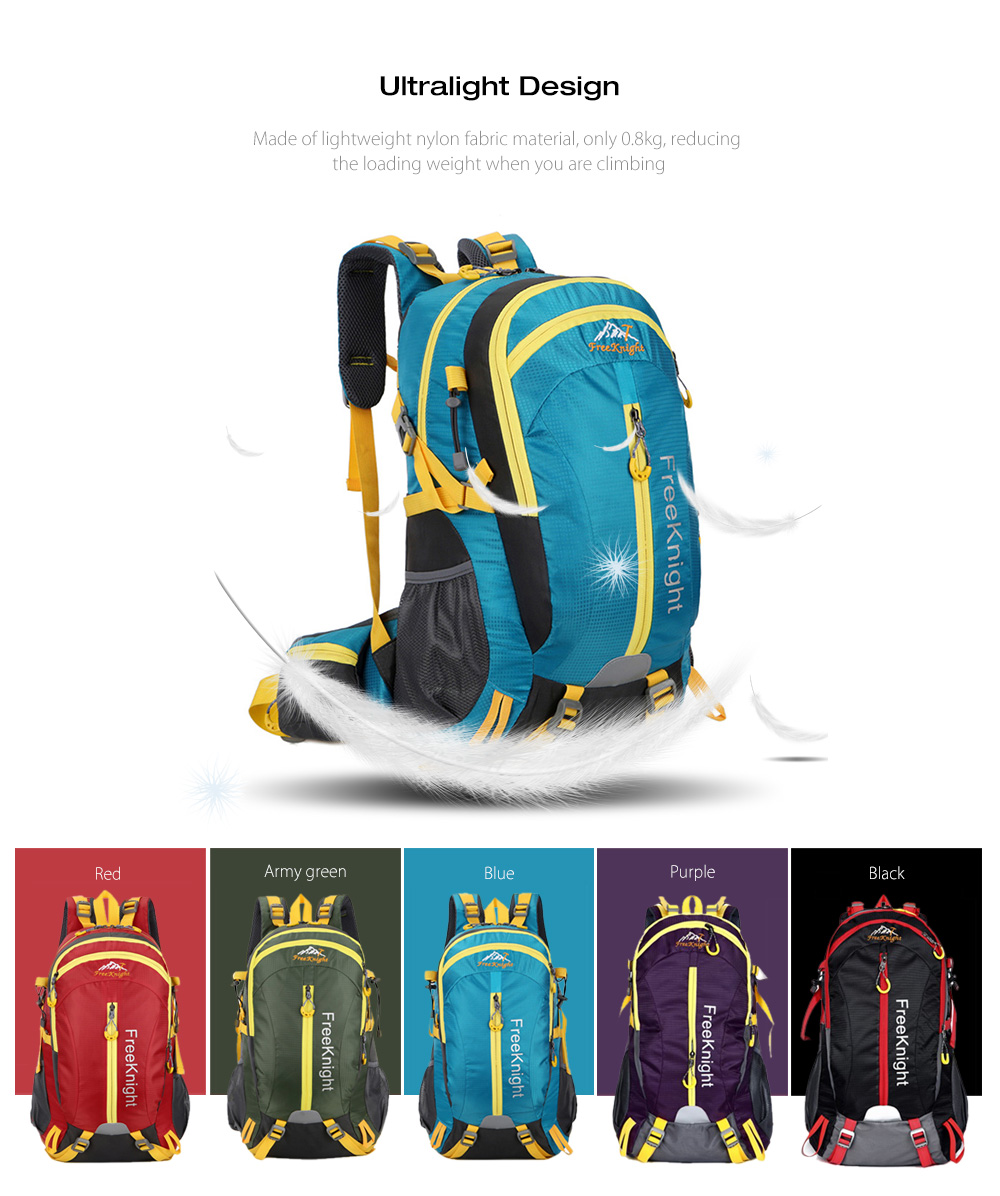 Free Knight FK0215 Outdoor 30L Nylon Water Resistant Backpack Mountaineering Camping Bag Free Knight FK0215 Outdoor 30L Nylon Water Resistant Backpack Mountaineering Camping Bag