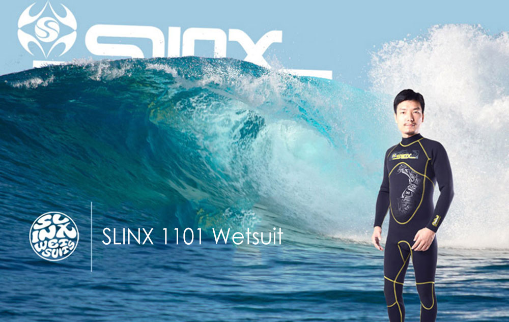SLINX 1101 Men 3MM High Elastic Full Body Sunblock Diving Suit Wetsuit