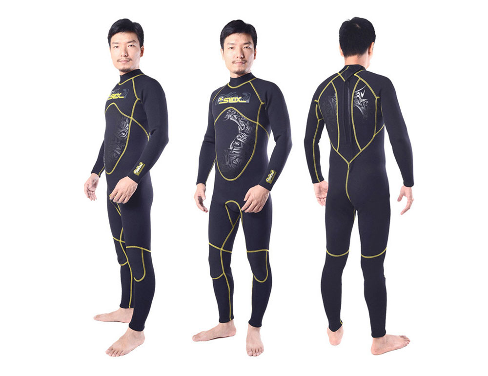 SLINX 1101 Men 3MM High Elastic Full Body Sunblock Diving Suit Wetsuit