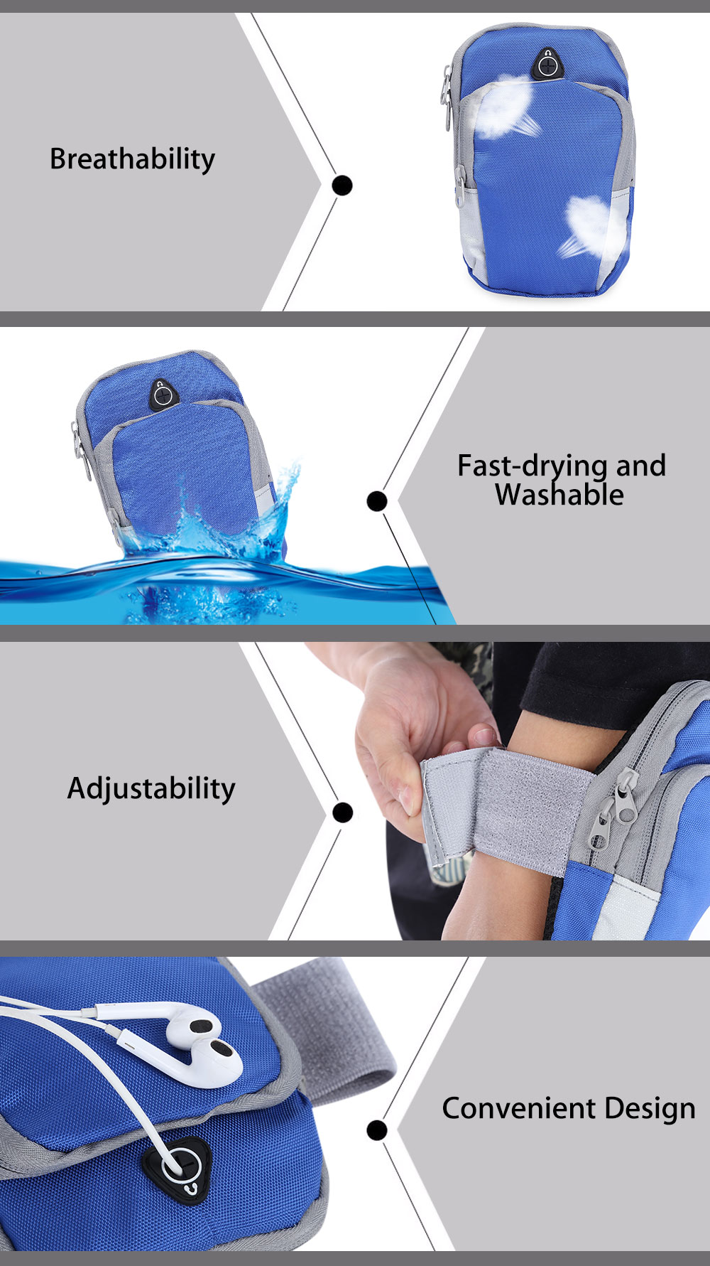 Outlife Universal Sport Gym Fitness Arm Bag Pouch Case for Phone Key Outlife Universal Sport Gym Fitness Arm Bag Pouch Case for Phone Key