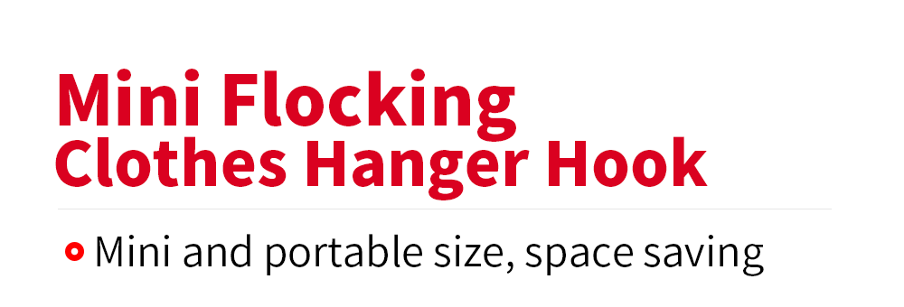 10pcs Creative Mini Flocking Clothes Hanger Hook Closet Organizer