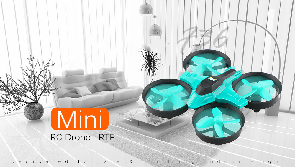 F36 Mini 2.4GHz 4CH 6 Axis Gyro RC Quadcopter with Headless Mode / Speed Switch F36 Mini 2.4GHz 4CH 6 Axis Gyro RC Quadcopter with Headless Mode / Speed Switch