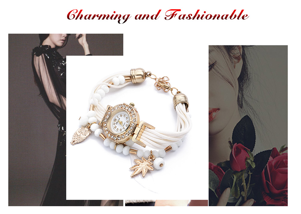 FULAIDA Women Quartz Watch Rhinestone Feather Decoration Bangle Wristwatch FULAIDA Women Quartz Watch Rhinestone Feather Decoration Bangle Wristwatch