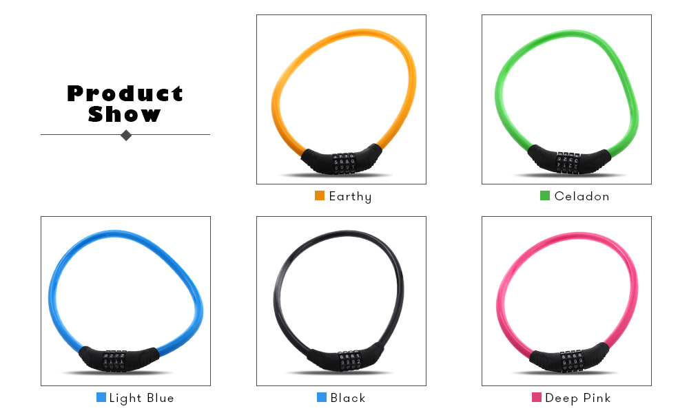 Anti-theft Bicycle Chain Lock 4 Digital Password Security Protector Anti-theft Bicycle Chain Lock 4 Digital Password Security Protector