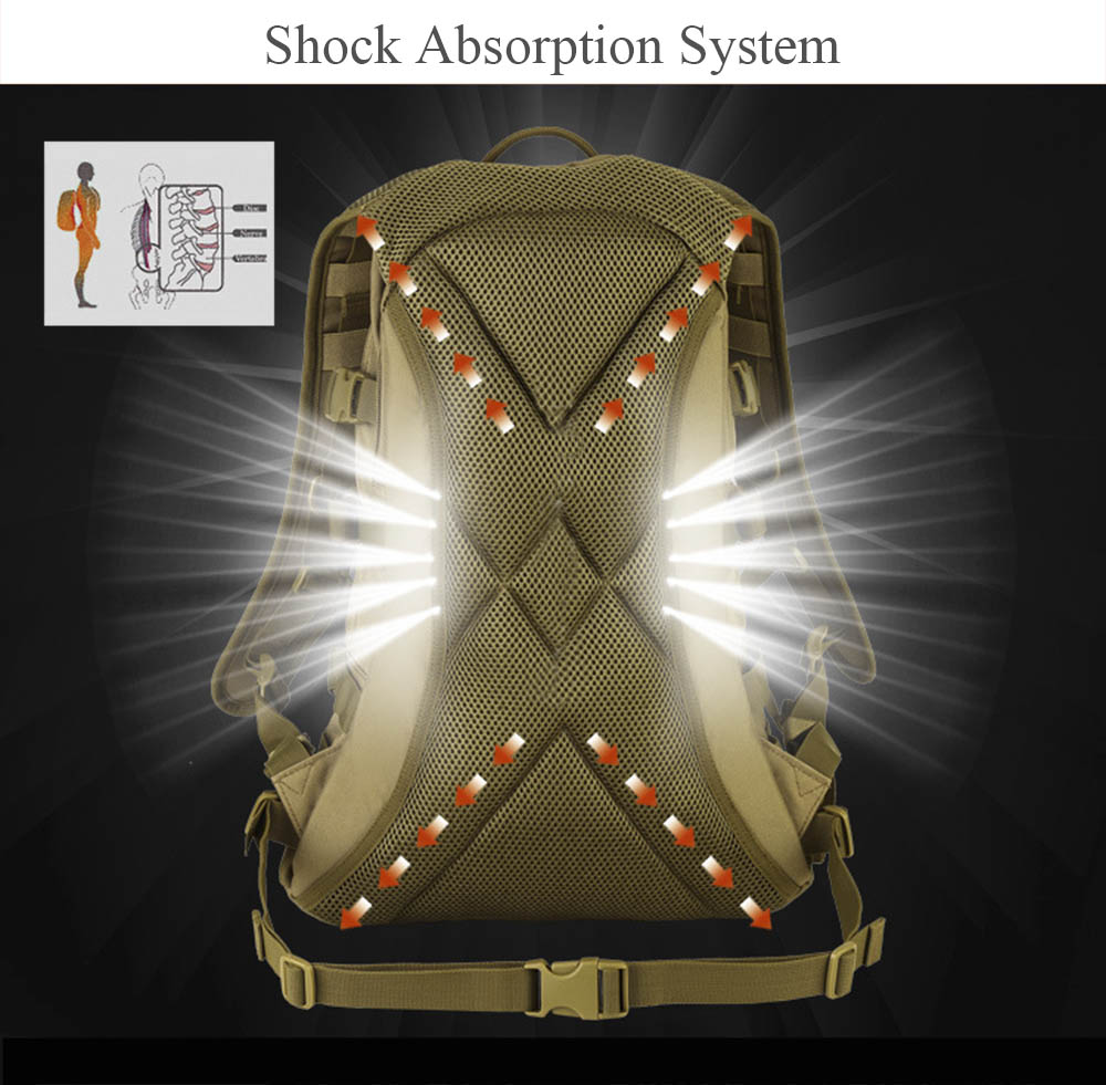 Protector Plus 25L Outdoor Water Resistant Military Backpack for Hiking Camping Climbing Protector Plus 25L Outdoor Water Resistant Military Backpack for Hiking Camping Climbing