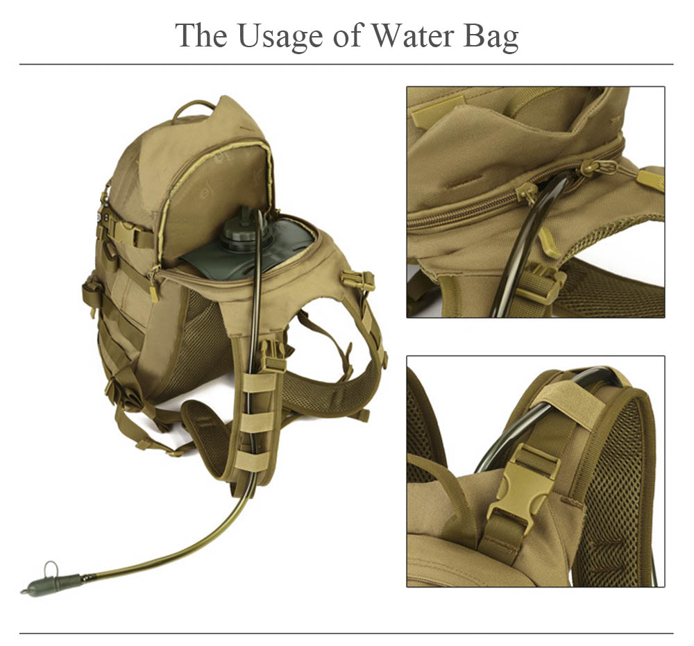 Protector Plus 25L Outdoor Water Resistant Military Backpack for Hiking Camping Climbing Protector Plus 25L Outdoor Water Resistant Military Backpack for Hiking Camping Climbing