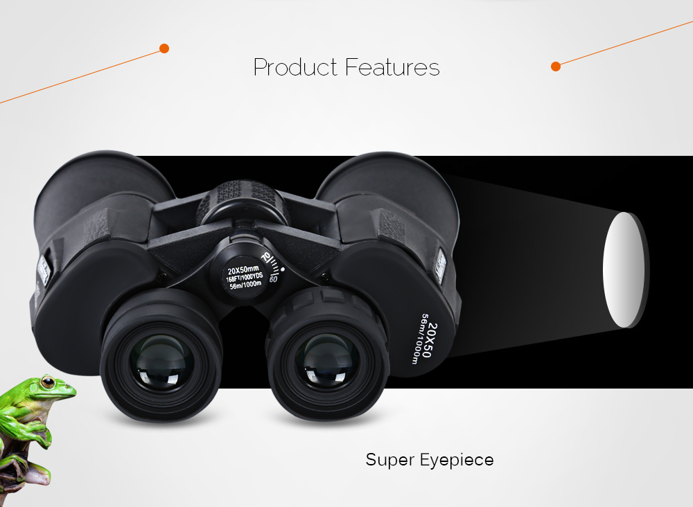 MaiFeng 20 x 50 Portable Outdoor Sports Binocular Telescope MaiFeng 20 x 50 Portable Outdoor Sports Binocular Telescope