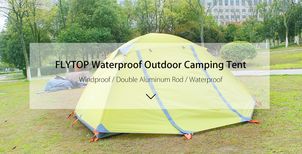 FLYTOP Waterproof Double Aluminum Rod Outdoor Tent Two Person Use FLYTOP Waterproof Double Aluminum Rod Outdoor Tent Two Person Use