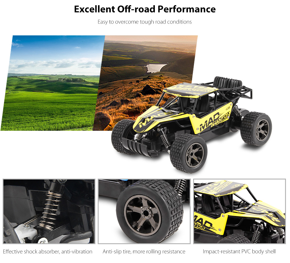 Jule UJ99 - 1815B 2.4GHz 1:18 RC Car RTR 20km/h / Shock Absorber / Impact-resistant PVC Shell Jule UJ99 - 1815B 2.4GHz 1:18 RC Car RTR 20km/h / Shock Absorber / Impact-resistant PVC Shell