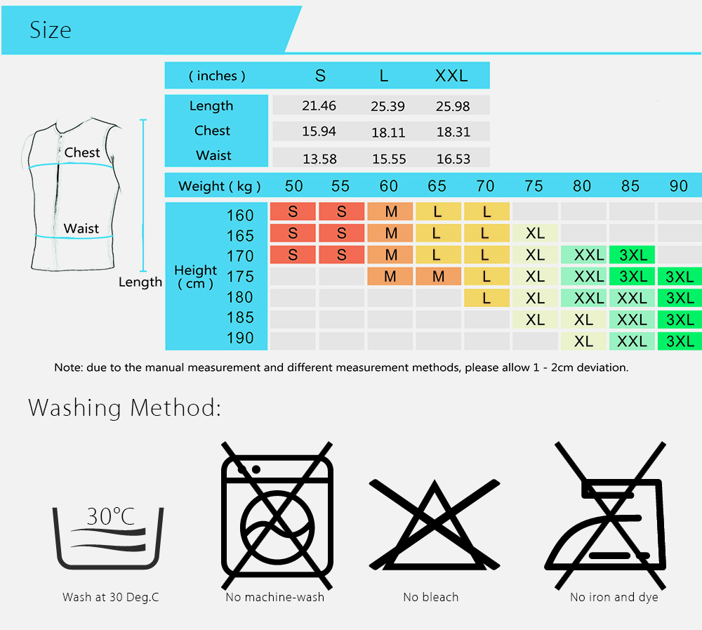 SLINX Outdoor Unisex 3MM Sleeveless Wetsuit Vest for Diving Surf Windsurf Kitesurfing