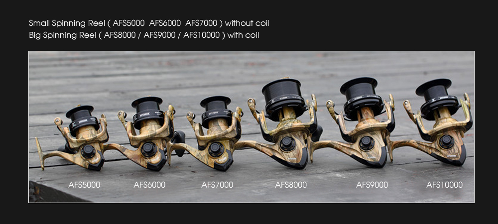 AFS5000 - 10000 12 + 1 Ball Bearings Spinning Reel AFS5000 - 10000 12 + 1 Ball Bearings Spinning Reel