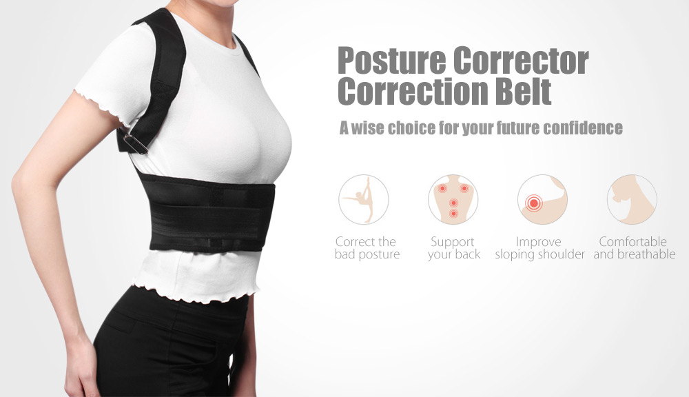 Adjustable Posture Corrector Magnetic Position Correction Brace Support Back Belt Adjustable Posture Corrector Magnetic Position Correction Brace Support Back Belt