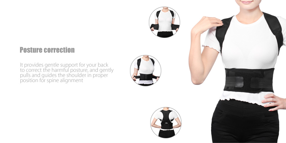 Adjustable Posture Corrector Magnetic Position Correction Brace Support Back Belt Adjustable Posture Corrector Magnetic Position Correction Brace Support Back Belt