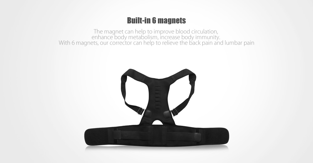 Adjustable Posture Corrector Magnetic Position Correction Brace Support Back Belt Adjustable Posture Corrector Magnetic Position Correction Brace Support Back Belt