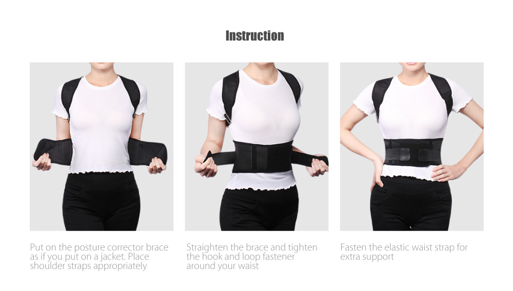 Adjustable Posture Corrector Magnetic Position Correction Brace Support Back Belt Adjustable Posture Corrector Magnetic Position Correction Brace Support Back Belt