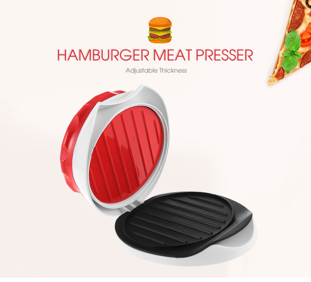 Hamburger Meat Presser with Adjustable Thickness