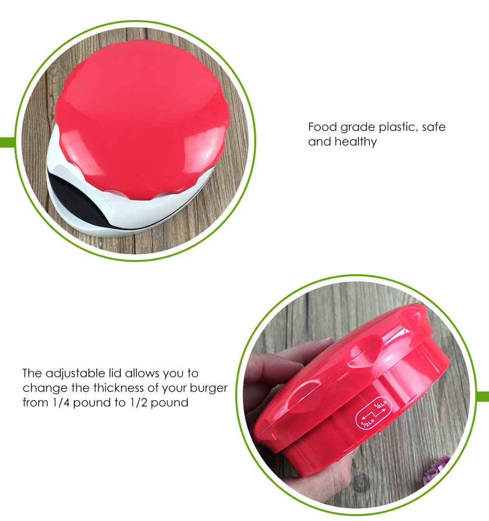 Hamburger Meat Presser with Adjustable Thickness