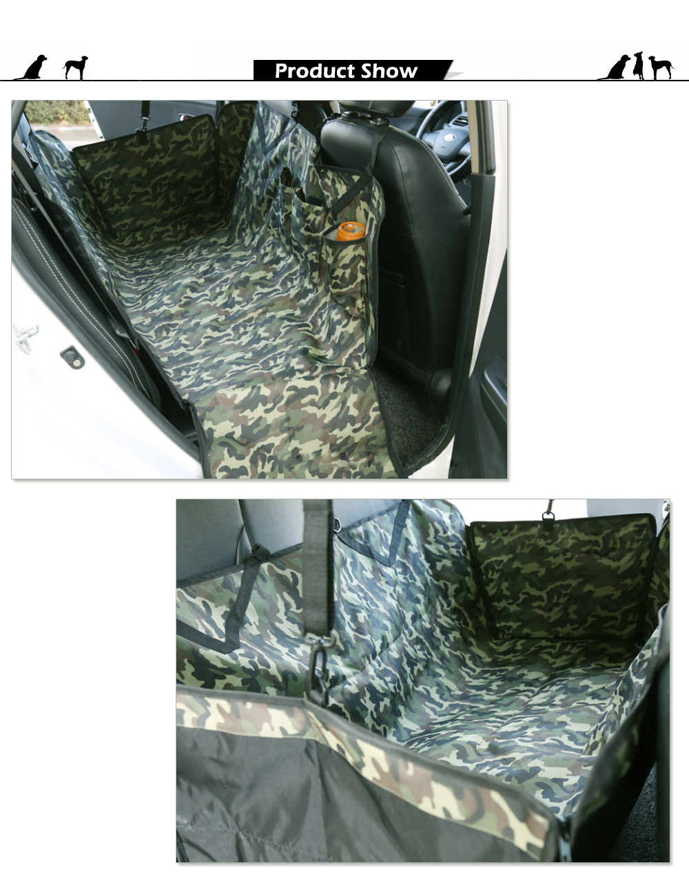 Collapsible Waterproof Camouflage Pattern Oxford Fabric Pet Protector Rear Back Seat Cover Cars Mat Collapsible Waterproof Camouflage Pattern Oxford Fabric Pet Protector Rear Back Seat Cover Cars Mat