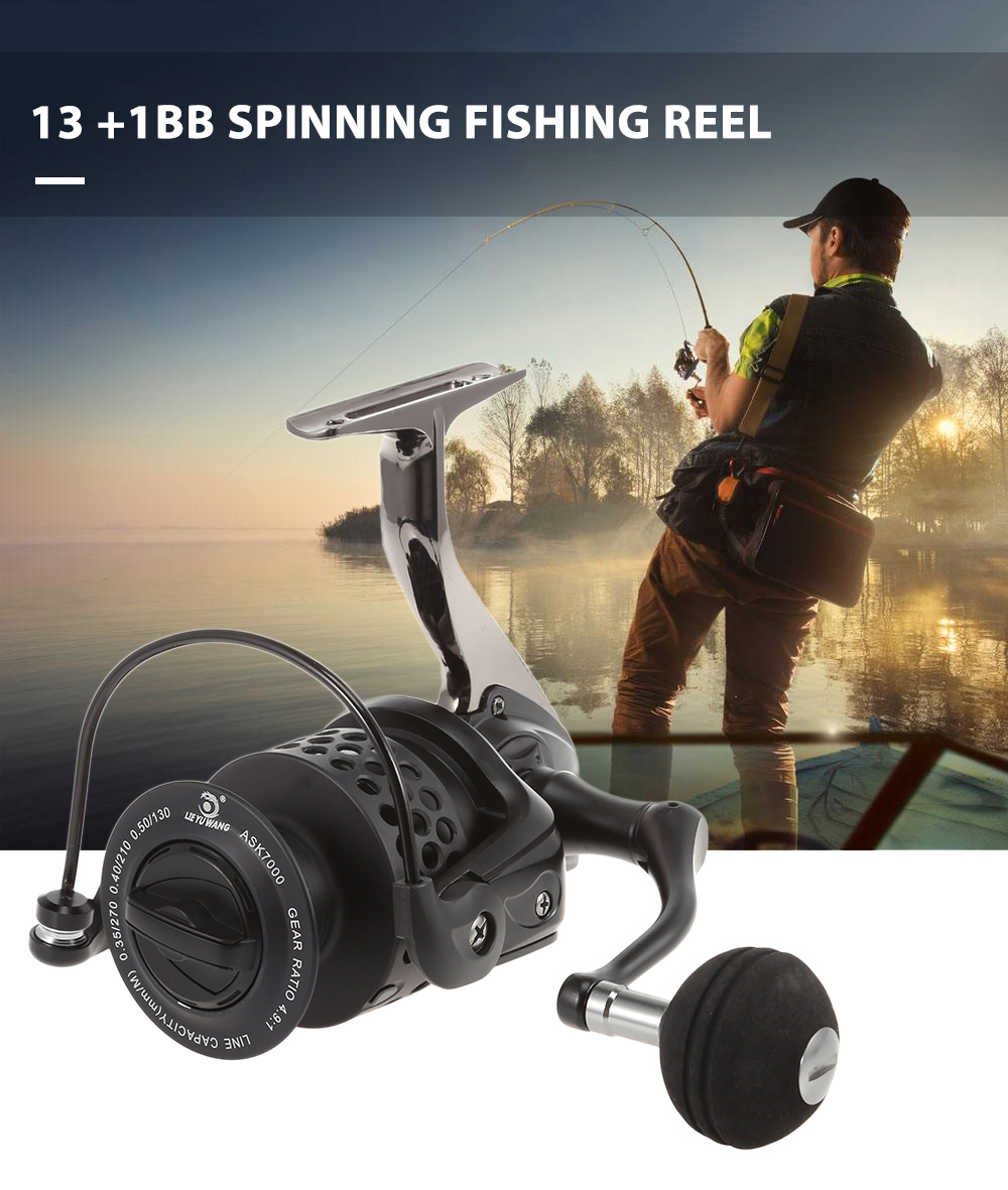 ASK5000 - 8000 13 + 1 Ball Bearings Spinning Fishing Reel ASK5000 - 8000 13 + 1 Ball Bearings Spinning Fishing Reel