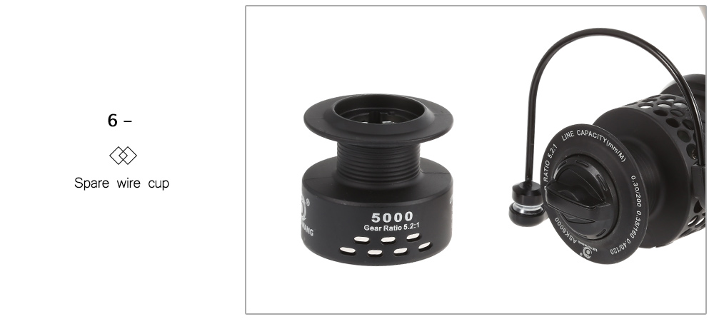 ASK5000 - 8000 13 + 1 Ball Bearings Spinning Fishing Reel ASK5000 - 8000 13 + 1 Ball Bearings Spinning Fishing Reel