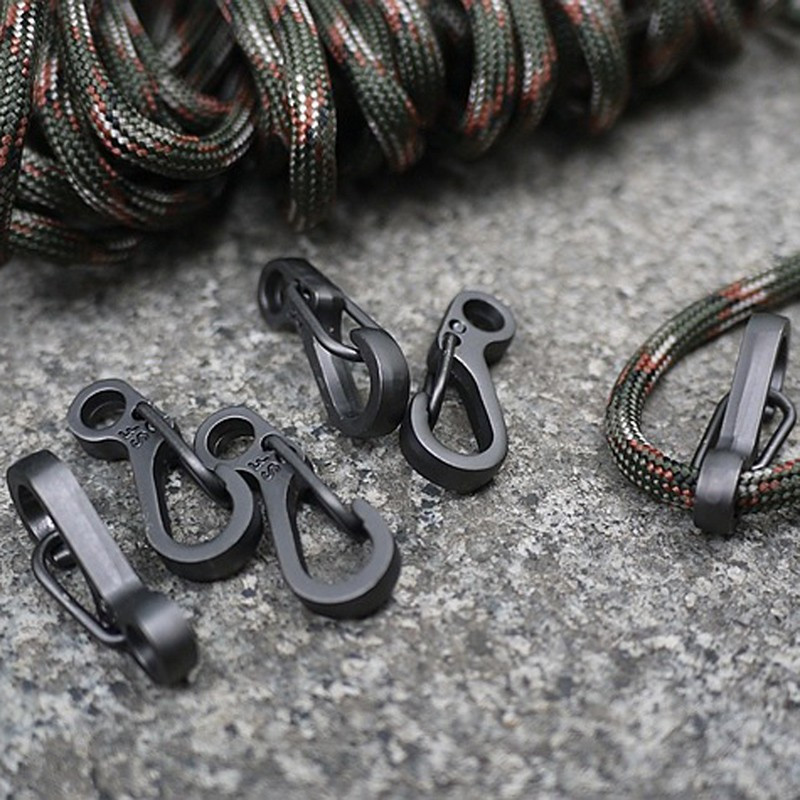 10PCS/SET Spring Buckle Snap Alloy Nickel-Free Plating Mini Key Ring Carabiner Bottle Hook Paracord Camping Accessories 10PCS/SET Spring Buckle Snap Alloy Nickel-Free Plating Mini Key Ring Carabiner Bottle Hook Paracord Camping Accessories