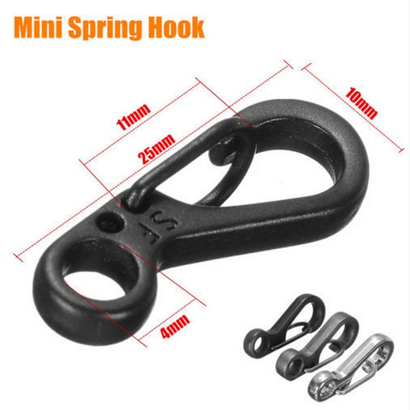 10PCS/SET Spring Buckle Snap Alloy Nickel-Free Plating Mini Key Ring Carabiner Bottle Hook Paracord Camping Accessories 10PCS/SET Spring Buckle Snap Alloy Nickel-Free Plating Mini Key Ring Carabiner Bottle Hook Paracord Camping Accessories