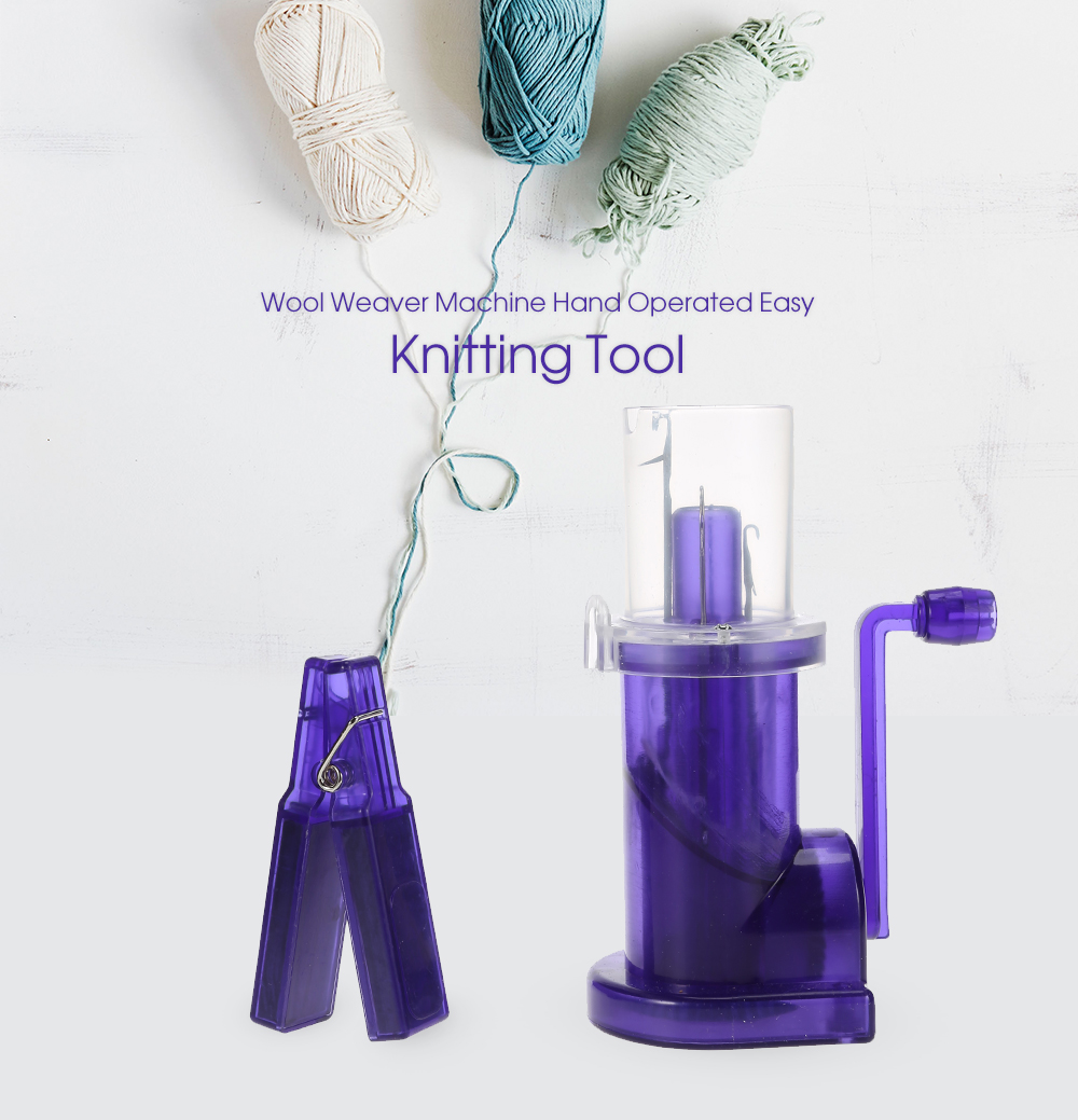 Wool Weaver Machine Hand Operated Easy Knitting Tool Wool Weaver Machine Hand Operated Easy Knitting Tool