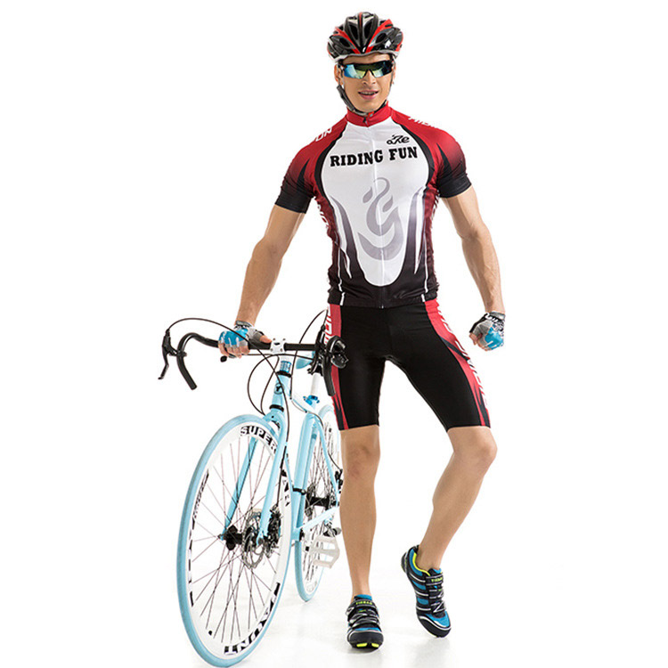 RIDING FUN Men Short-sleeved Summer Riding Clothes Suit