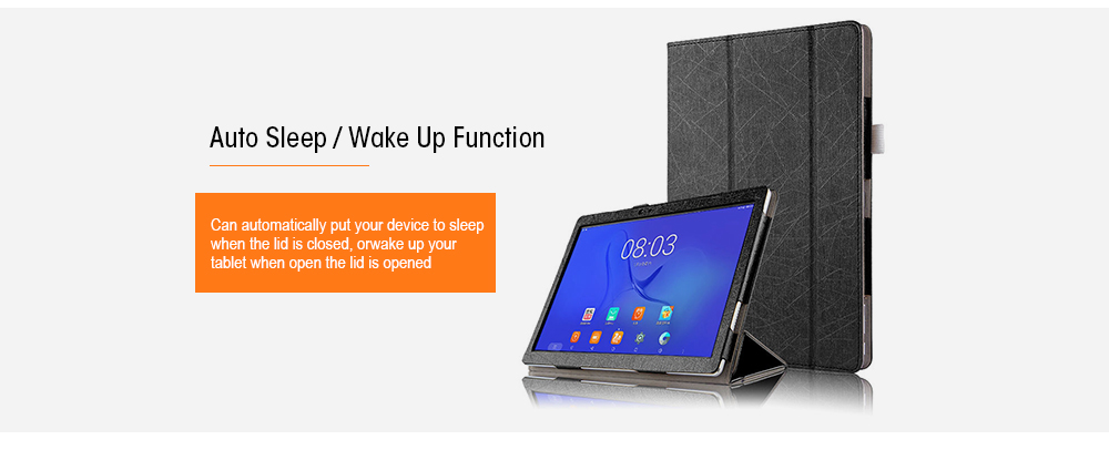 Tri-foldable Protective Case Auto Sleep / Wake Up Function for Teclast T10 