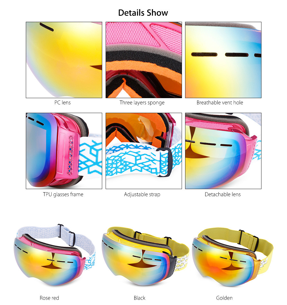 FreeBee 002 Unisex Anti-fog Lens Snowboarding Skiing Goggles Climbing Glasses Eyewear FreeBee 002 Unisex Anti-fog Lens Snowboarding Skiing Goggles Climbing Glasses Eyewear