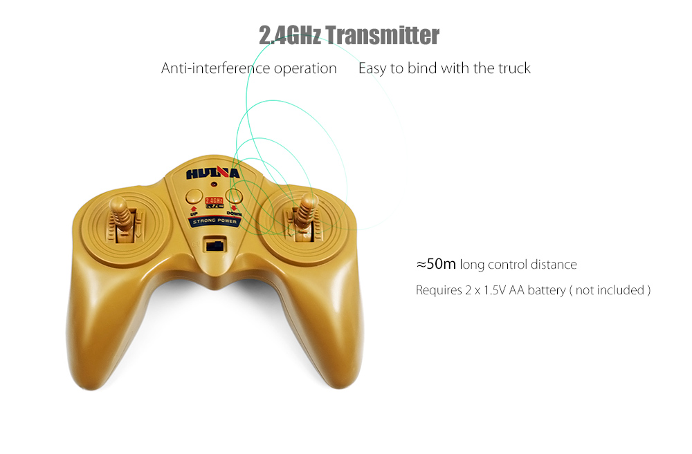 HUINA TOYS 1590 1:18 2.4GHz 6CH RC Alloy Timber Grab Truck RTR Grasper Opening Closing / Movable Arm / Mechanical Sound HUINA TOYS 1590 1:18 2.4GHz 6CH RC Alloy Timber Grab Truck RTR Grasper Opening Closing / Movable Arm / Mechanical Sound