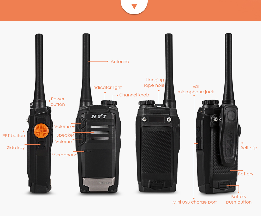 Hytera TC - 320 Portable UHF 450 - 470MHz DMR Transceiver Hytera TC - 320 Portable UHF 450 - 470MHz DMR Transceiver