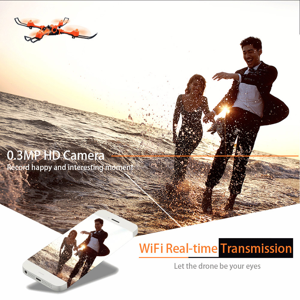 Flytec T15 Foldable 0.3MP WiFi Camera RC Quadcopter 2.4G 4CH 6-axis Gyro Headless High Hold Mode 3D Unlimited Flip Drone RTF Flytec T15 Foldable 0.3MP WiFi Camera RC Quadcopter 2.4G 4CH 6-axis Gyro Headless High Hold Mode 3D Unlimited Flip Drone RTF
