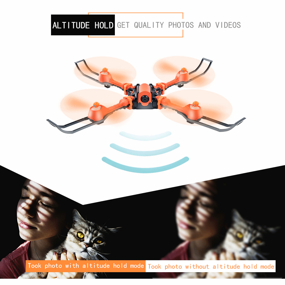 Flytec T15 Foldable 0.3MP WiFi Camera RC Quadcopter 2.4G 4CH 6-axis Gyro Headless High Hold Mode 3D Unlimited Flip Drone RTF Flytec T15 Foldable 0.3MP WiFi Camera RC Quadcopter 2.4G 4CH 6-axis Gyro Headless High Hold Mode 3D Unlimited Flip Drone RTF