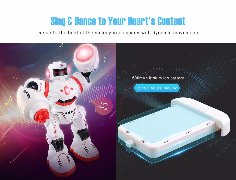 JJRC R3 CADY WILL 2.4G RC Robot RTR Touch + Gesture Sensor / Combat Gameplay / Programming JJRC R3 CADY WILL 2.4G RC Robot RTR Touch + Gesture Sensor / Combat Gameplay / Programming