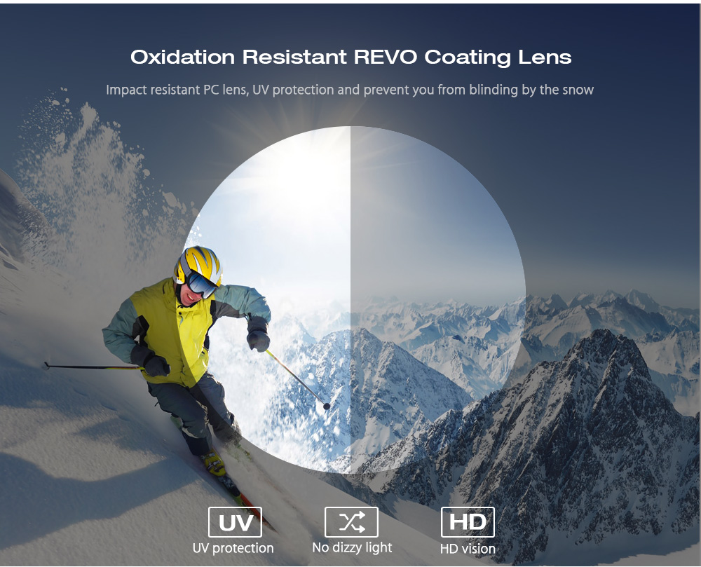 FEIYU Unisex Spherical Anti-fog Lens Skiing Goggles Climbing Glasses Eyewear FEIYU Unisex Spherical Anti-fog Lens Skiing Goggles Climbing Glasses Eyewear