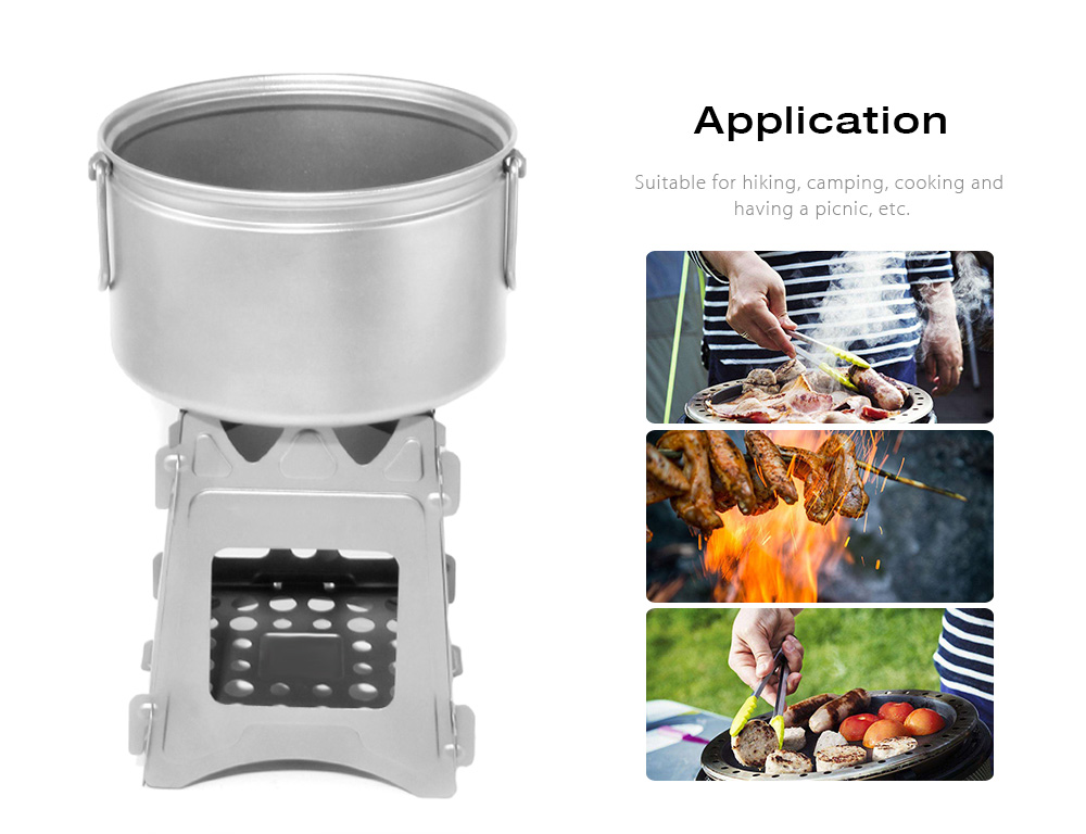 Outlife Outdoor Pocket Stainless Steel Folding Alcohol Stove for Cooking Camping Outlife Outdoor Pocket Stainless Steel Folding Alcohol Stove for Cooking Camping
