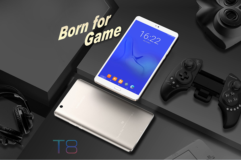 Teclast Master T8 8.4 inch Tablet PC Android 7.0 MTK8176 Hexa Core 1.7GHz 4GB RAM 64GB ROM Fingerprint Recognition 