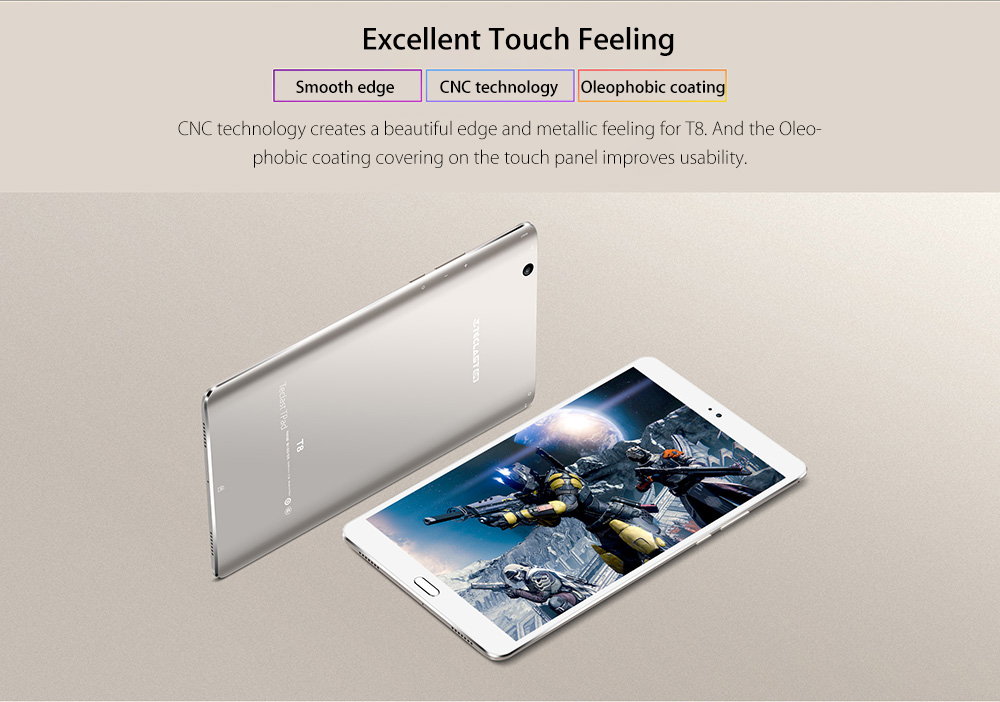 Teclast Master T8 8.4 inch Tablet PC Android 7.0 MTK8176 Hexa Core 1.7GHz 4GB RAM 64GB ROM Fingerprint Recognition 