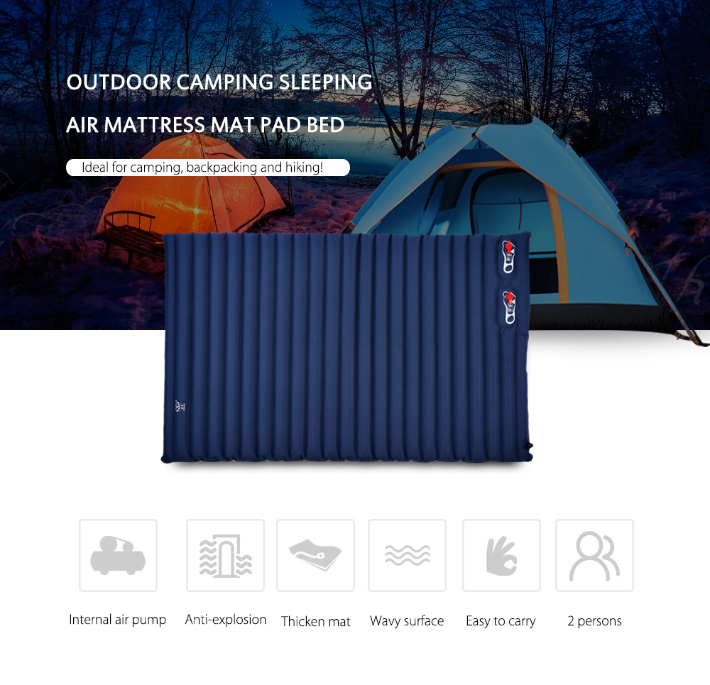 Shengyuan Inflatable Outdoor Camping Sleeping Air Mattress Mat Pad Bed for Two Person Shengyuan Inflatable Outdoor Camping Sleeping Air Mattress Mat Pad Bed for Two Person