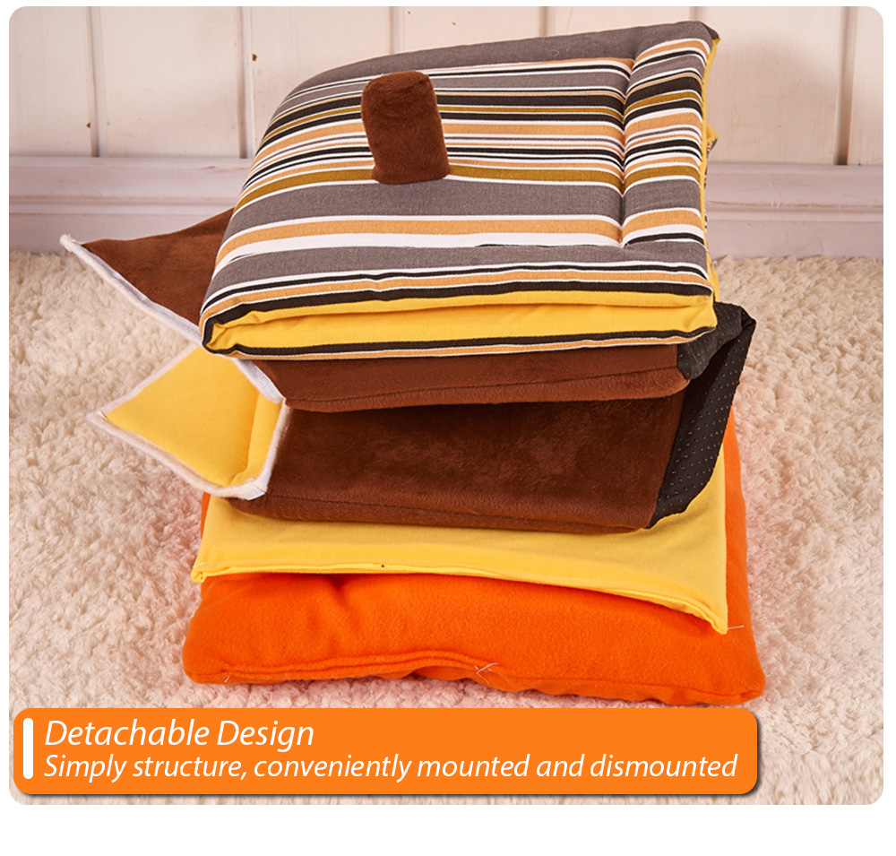 Removable Dog Cat House Pet Bed