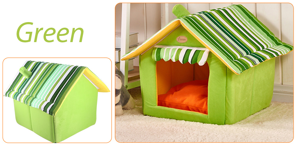 Removable Dog Cat House Pet Bed