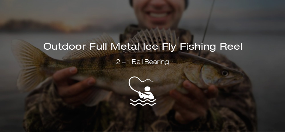 LEO FGK95 2 + 1 Ball Bearing Full Metal Spool Fly Fishing Reel Aluminum Alloy Wheel for Fish Accessory LEO FGK95 2 + 1 Ball Bearing Full Metal Spool Fly Fishing Reel Aluminum Alloy Wheel for Fish Accessory
