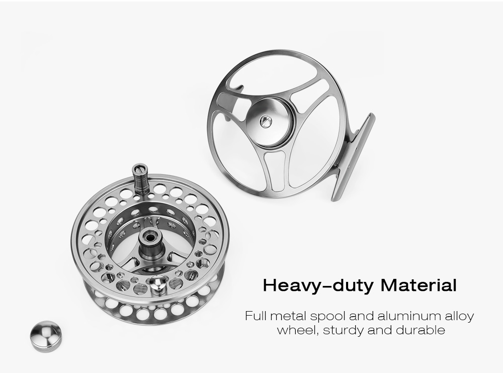 LEO FGK95 2 + 1 Ball Bearing Full Metal Spool Fly Fishing Reel Aluminum Alloy Wheel for Fish Accessory LEO FGK95 2 + 1 Ball Bearing Full Metal Spool Fly Fishing Reel Aluminum Alloy Wheel for Fish Accessory