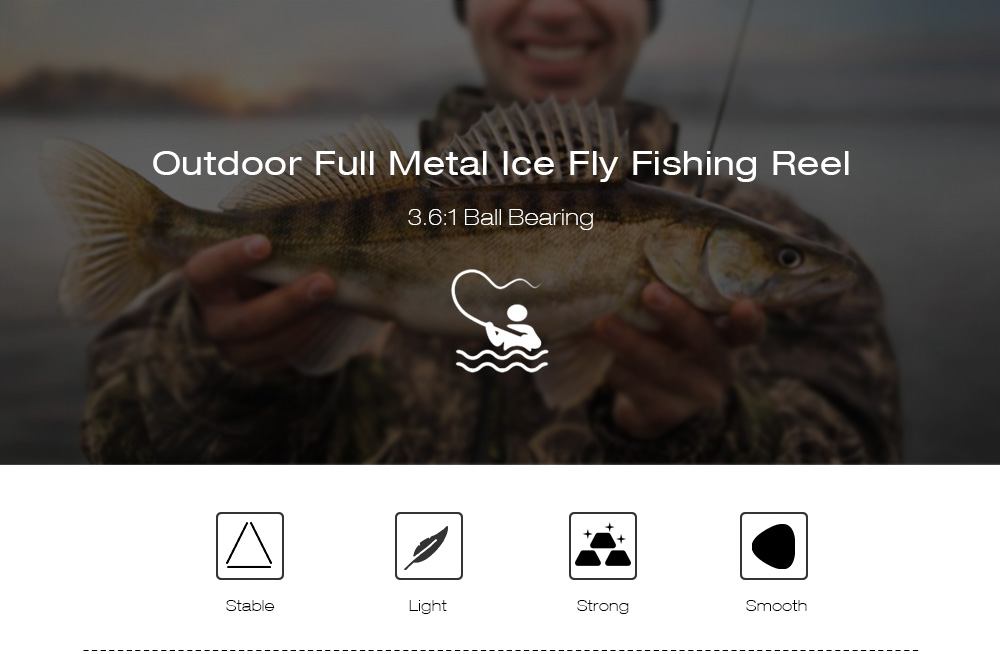 Palaemon 9 + 1BB Gear Ratio 3.6:1 Full Metal Left Right Hand Wheel Fly Fishing Reel Palaemon 9 + 1BB Gear Ratio 3.6:1 Full Metal Left Right Hand Wheel Fly Fishing Reel