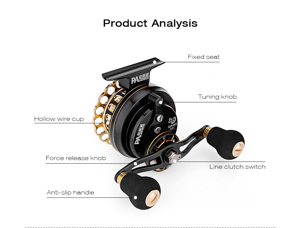 Palaemon 9 + 1BB Gear Ratio 3.6:1 Full Metal Left Right Hand Wheel Fly Fishing Reel Palaemon 9 + 1BB Gear Ratio 3.6:1 Full Metal Left Right Hand Wheel Fly Fishing Reel