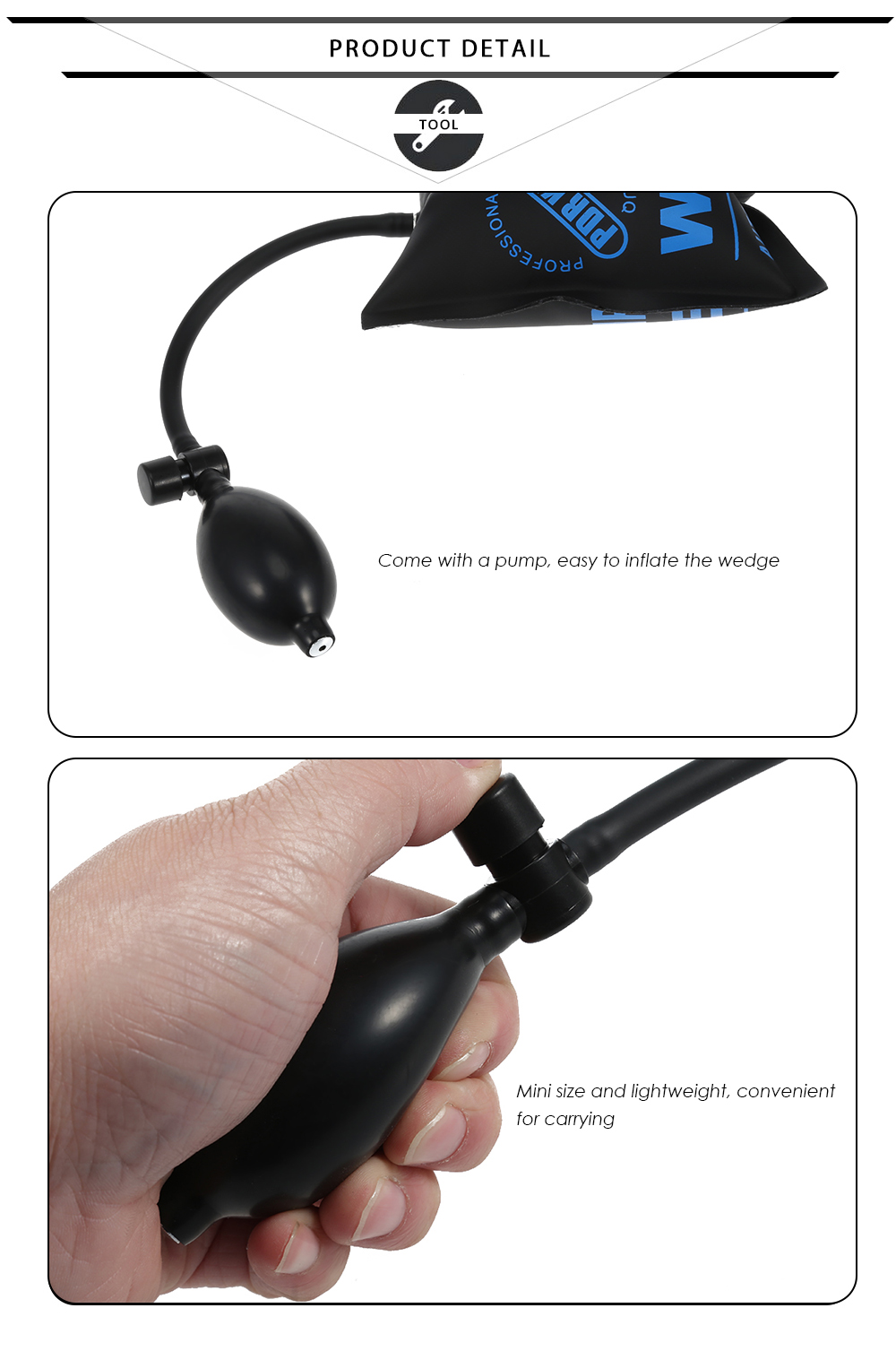 Air Pump Wedge Window Car Door Installation Inflatable Tool Air Pump Wedge Window Car Door Installation Inflatable Tool