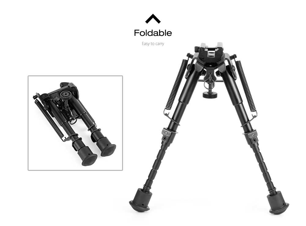 HD1806 Spring Return Sniper Hunting Rifle Bipod Sling Swivel Height HD1806 Spring Return Sniper Hunting Rifle Bipod Sling Swivel Height