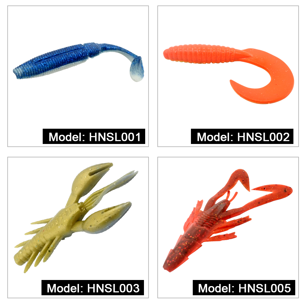 HONOREAL 6.5CM Different Color Artificial Fishing Shrimp Lure Soft Bait 3PCS HONOREAL 6.5CM Different Color Artificial Fishing Shrimp Lure Soft Bait 3PCS